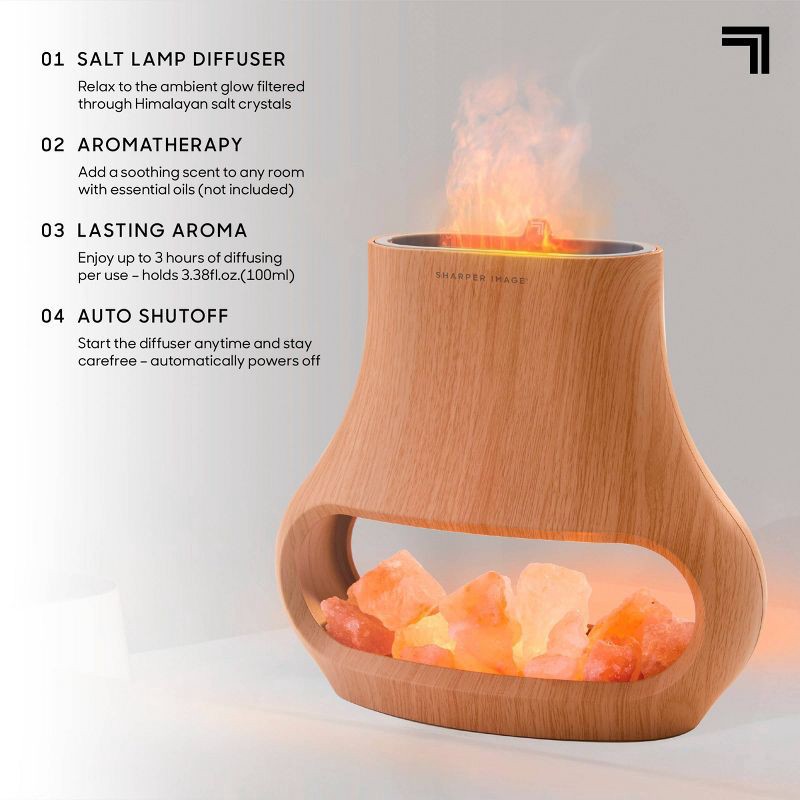 slide 3 of 8, Sharper Image Salt Lamp Diffuser, 1 ct