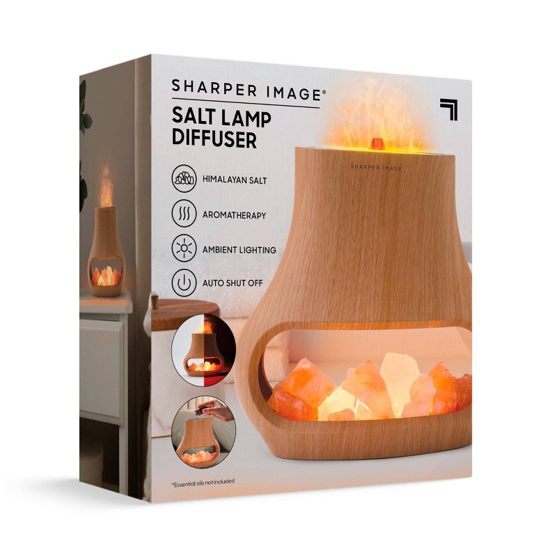 slide 7 of 8, Sharper Image Salt Lamp Diffuser, 1 ct