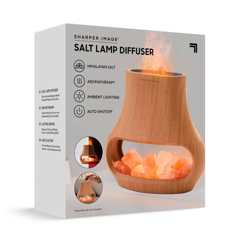 slide 8 of 8, Sharper Image Salt Lamp Diffuser, 1 ct
