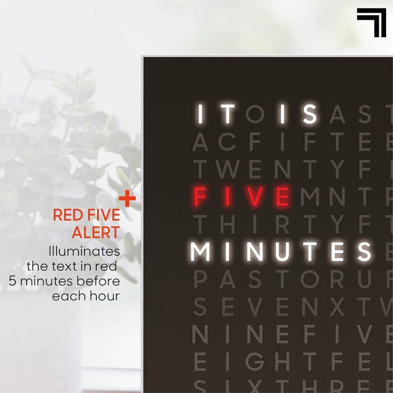 slide 3 of 6, Sharper Image LED Word Clock Pro, 1 ct