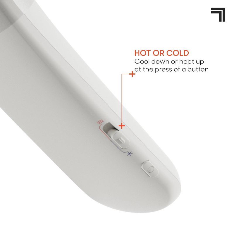 slide 5 of 8, Sharper Image Cordless Cool and Heat Neckwear Device White, 1 ct