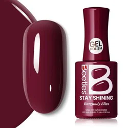 Beetles Stay Shining Collection Salon-Quality Gel Nail Polish - Burgundy Bliss - 0.51 fl oz
