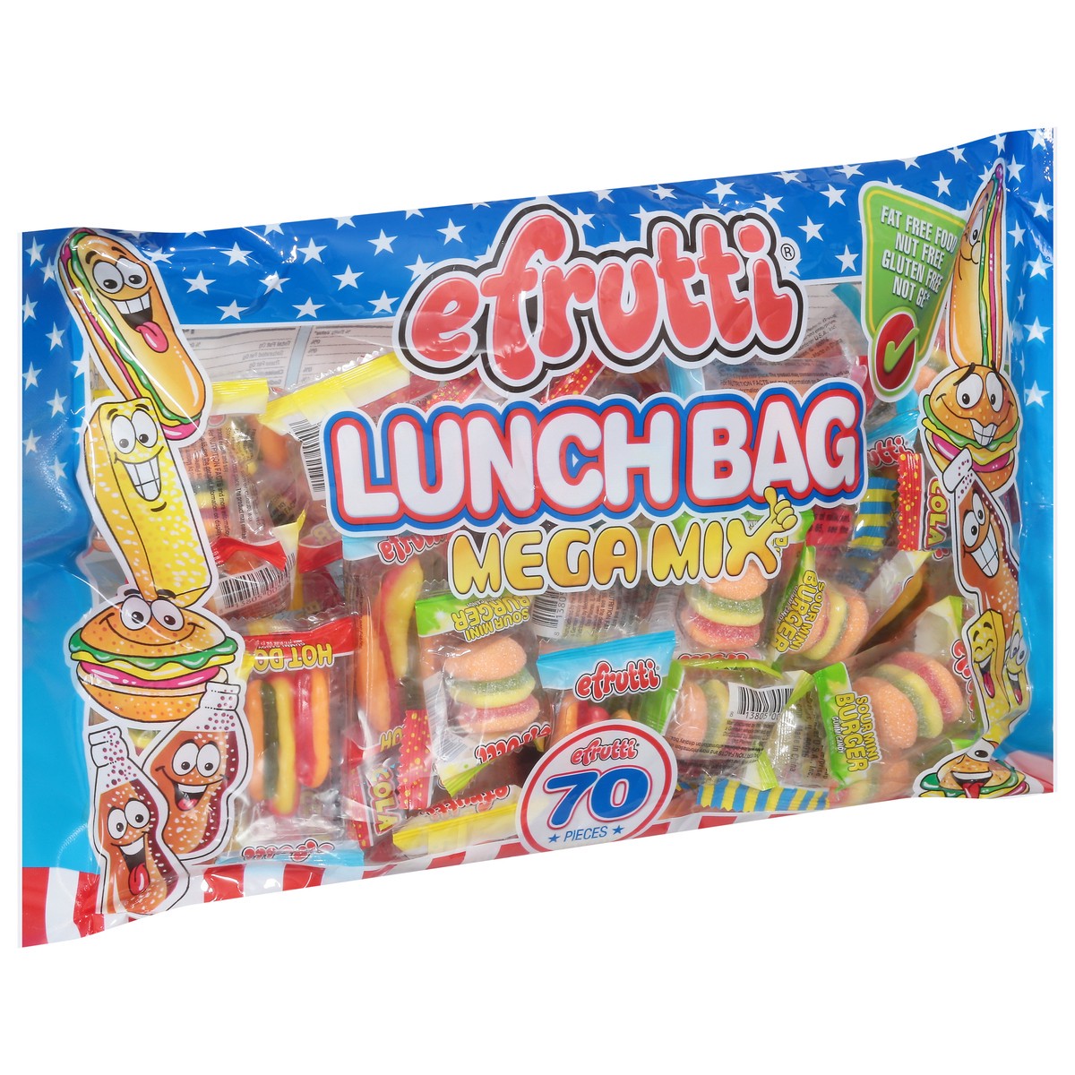slide 8 of 9, eFrutti Mega Mix Lunch Bag Gummies 70 ea, 70 ct