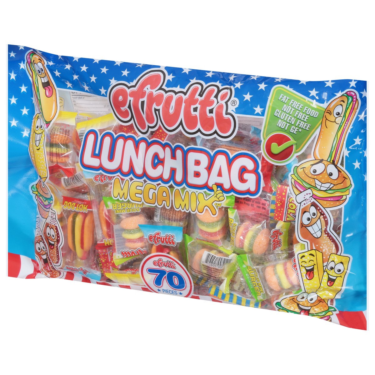 slide 5 of 9, eFrutti Mega Mix Lunch Bag Gummies 70 ea, 70 ct