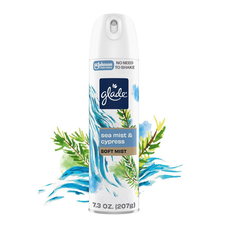 slide 1 of 14, Glade Aerosol Air Fresheners - Sea Mist & Cypress - 7.3oz, 7.3 oz