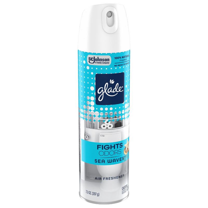 slide 12 of 15, Glade Aerosol Air Fresheners - Sea Waves - 7.3oz, 7.3 oz
