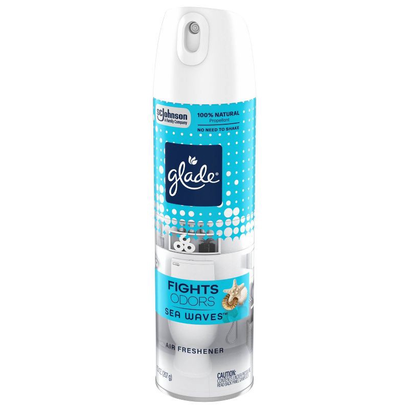 slide 15 of 15, Glade Aerosol Air Fresheners - Sea Waves - 7.3oz, 7.3 oz