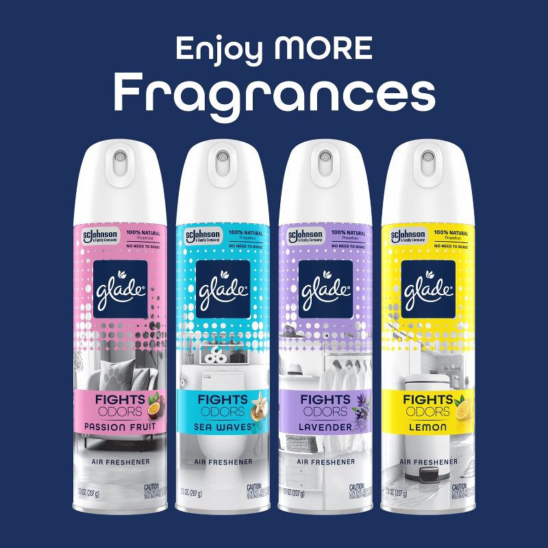 slide 10 of 15, Glade Aerosol Air Fresheners - Sea Waves - 7.3oz, 7.3 oz