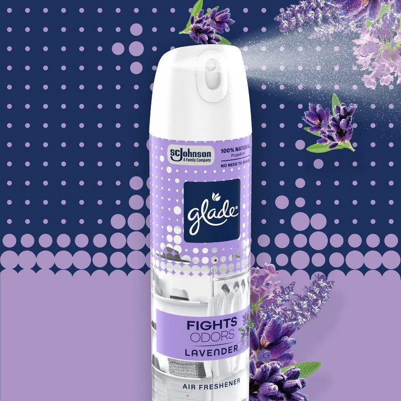 slide 2 of 15, Glade Aerosol Air Fresheners - Lavender - 7.3oz, 7.3 oz