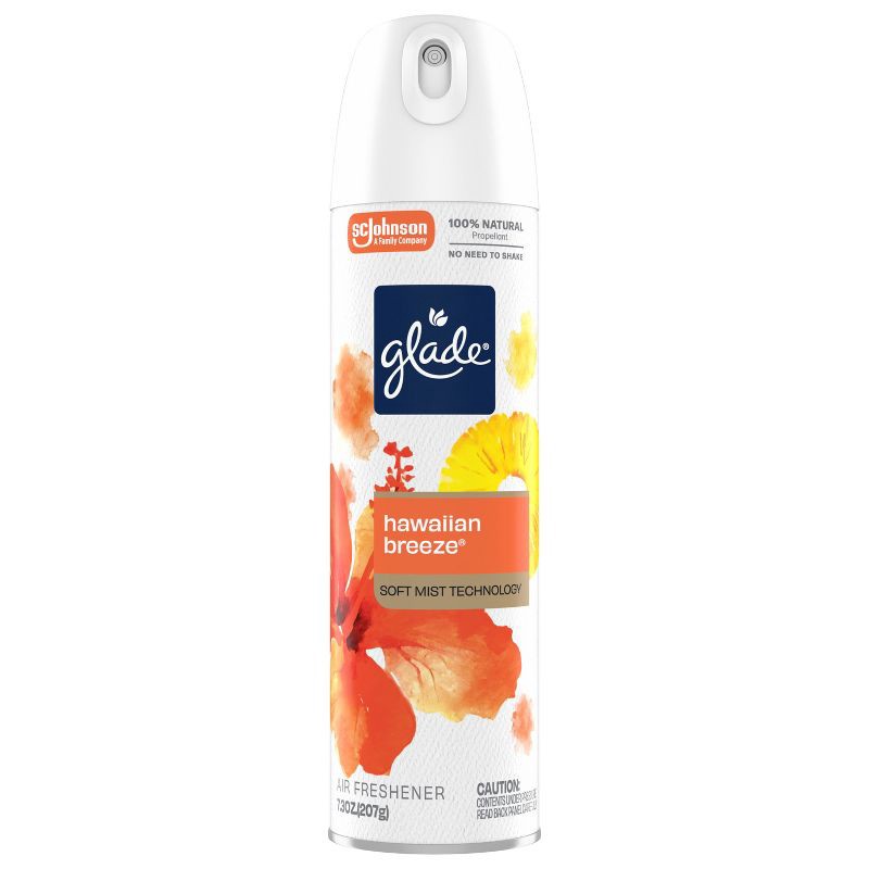 slide 4 of 15, Glade Aerosol Air Fresheners - Hawaiian Breeze - 7.3oz, 7.3 oz