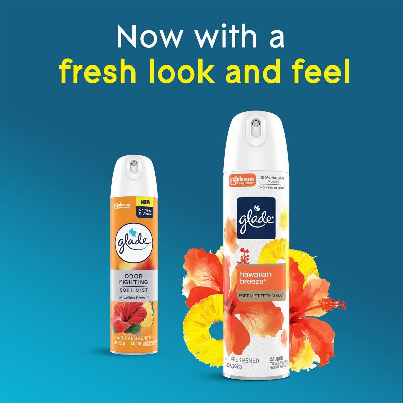 slide 5 of 15, Glade Aerosol Air Fresheners - Hawaiian Breeze - 7.3oz, 7.3 oz