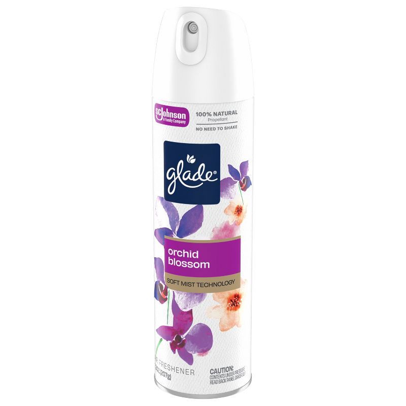 slide 10 of 14, Glade Aerosol Air Fresheners - Orchid Blossom - 7.3oz, 7.3 oz