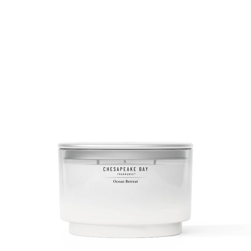 slide 1 of 9, Chesapeake Bay Candle Large 3-Wick Candle with Lid Ocean Retreat 14.5oz, 14.5 oz