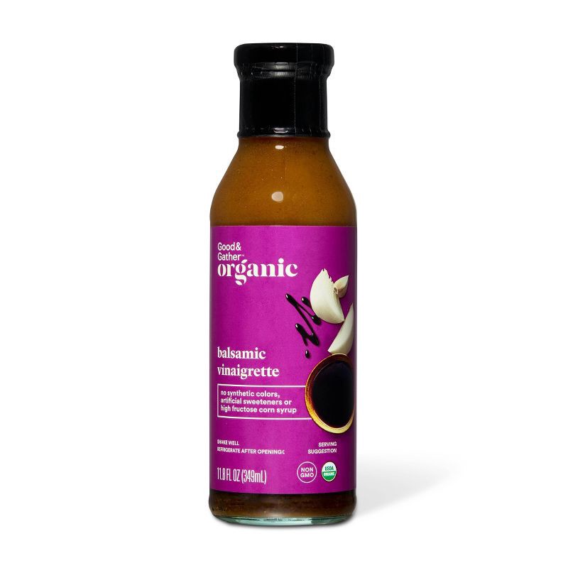slide 1 of 5, Organic Balsamic Vinaigrette - 11.8 fl oz - Good & Gather™, 11.8 fl oz