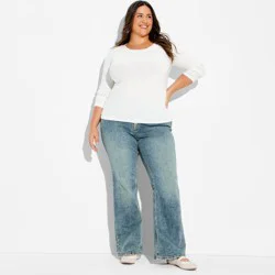 Women's Babyboot Low-Rise Flare Jeans - Wild Fable™ Blue 17