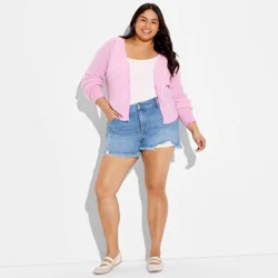 Women's Denim Mid-Rise Cut-Off Shorts - Wild Fable™ Medium Wash 17