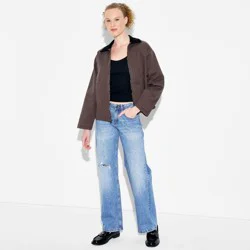 Women's Low-Rise Straight Fit Jeans - Wild Fable™ Medium Wash 16