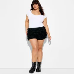Women's Mesh Bloomer Shorts - Wild Fable™ Black XXL