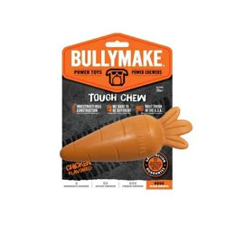 Bullymake Carrot Food Shaped Dog Toy: Nylon Chew, 8.47 Inch, 0.474 lbs