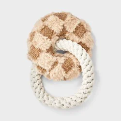 9.36" Chain Plush with Rope Dog Toy - Boots & Barkley™: Tug, Occupy, 0.43 lbs