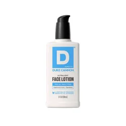 Duke Cannon Supply Co. Ultralight Face Lotion - 3oz: Hydrating, With Aloe, Contains Vitamin E, Normal Skin