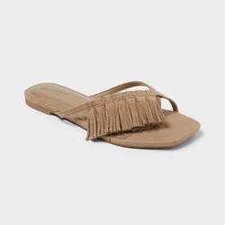Women's Effie Slide Sandals - Universal Thread™ Light Taupe 10