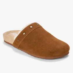 dluxe by dearfoams Women's Imogen Slide Slippers - Chestnut 9