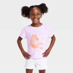 Toddler Girls' Cinque Terre Oversized T-Shirt - Cat & Jack™ Purple 3T