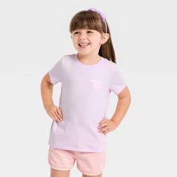 Toddler Girls' Gummy Heart T-Shirt - Cat & Jack™ Light Purple 4T