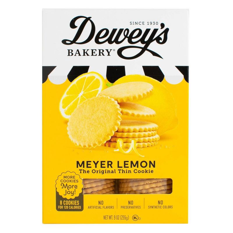slide 1 of 6, Dewey's Bakery Cookies Meyer Lemon Thins - 9oz, 9 oz