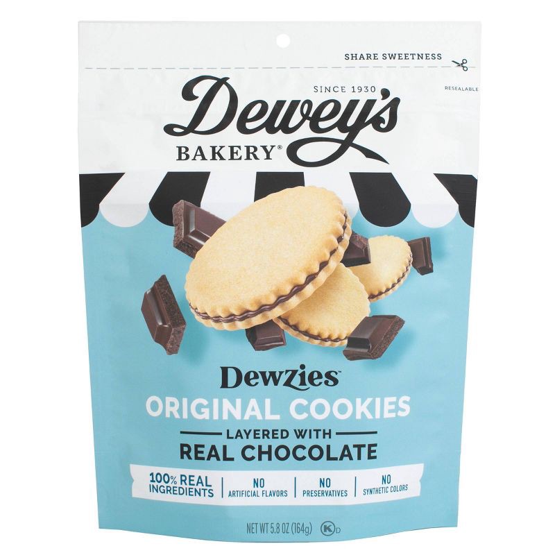 slide 1 of 5, Dewey's Bakery Cookies Original Dewzies - 5.8oz, 5.8 oz