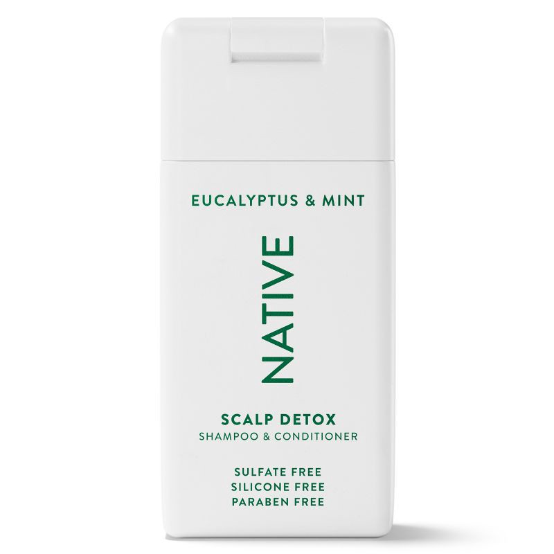 slide 1 of 12, Native Eucalyptus & Mint Scalp Detox Mini 2-in-1 Shampoo & Conditioner - 3oz: Paraben-Free, Silicone-Free, Sulfate-Free, 3 oz
