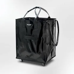 HULKEN Original Rolling Tote Bag Large Black