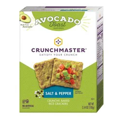 Crunchmaster Avocado Toast Salt & Pepper Crackers - 3.5oz