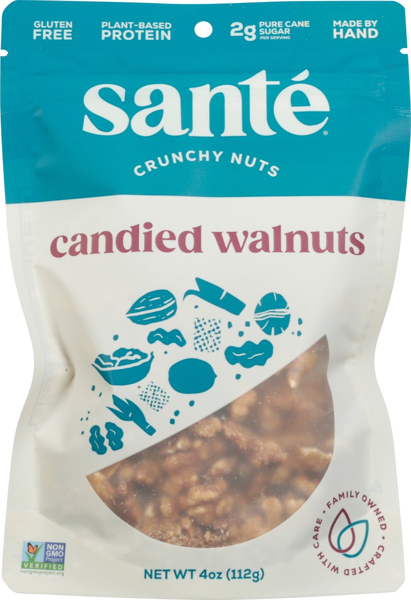 slide 4 of 7, Santé Candied Walnuts 4 oz, 4 oz