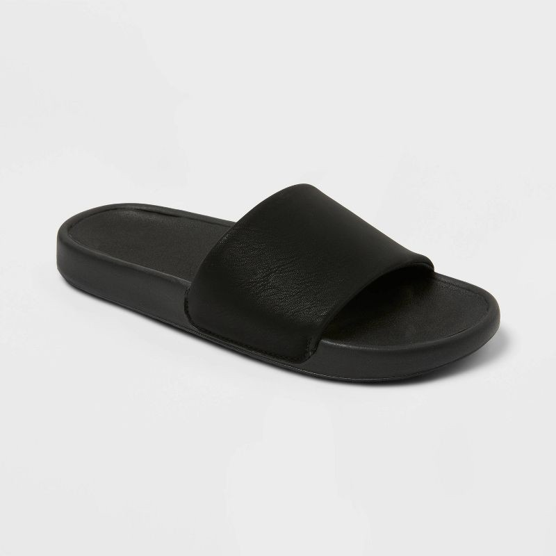 slide 1 of 4, Women's Makenna Slip-on Slides - All In Motion™ Black 8, 1 ct