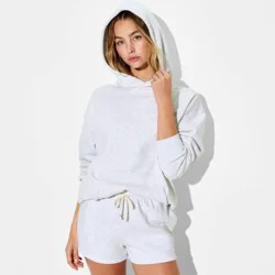 Women's Mid-Rise Fleece Pull-On Shorts - Wild Fable™ Heather Gray M