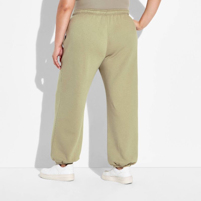 slide 3 of 3, Women's Mid-Rise Baggy Jogger Pants - Wild Fable™ Dark Taupe XXL, 1 ct