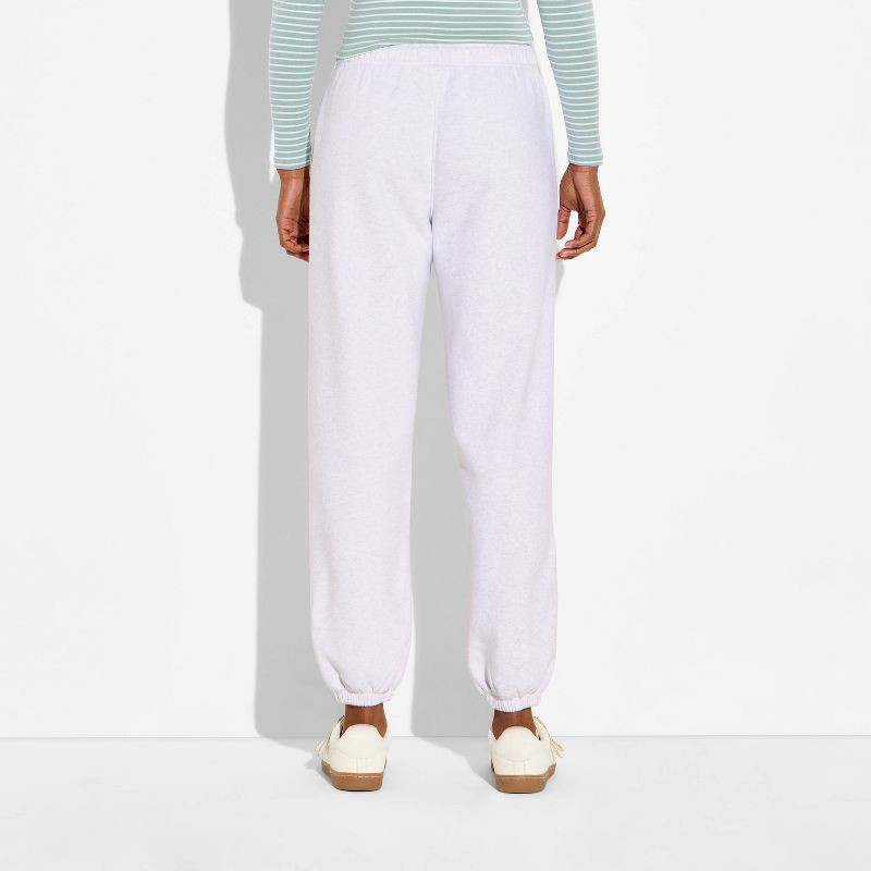 slide 3 of 3, Women's Mid-Rise Baggy Jogger Pants - Wild Fable™ Heather Gray XS, 1 ct