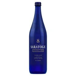 Saratoga Spring Water, Sparkling - 28Oz Single, Glass Bottle