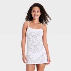 Women's Lace Slip Dress - Wild Fable™ White S