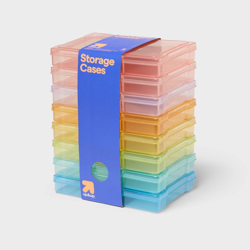 slide 1 of 3, 8pk 5"x7" Colored Snap Cases - up&up™, 8 ct