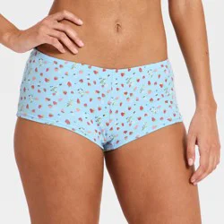 Women's Cotton Rib Shortie - Wild Fable™ Blue M