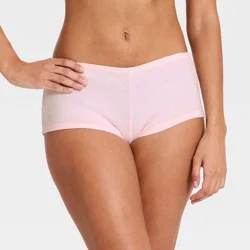 Women's Cotton Rib Shortie - Wild Fable™ Light Pink XXS