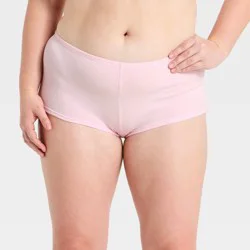 Women's Cotton Rib Shortie - Wild Fable™ Light Pink XXL