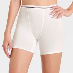 Women's Cotton Rib Boxer Briefs- Wild Fable™ White XS