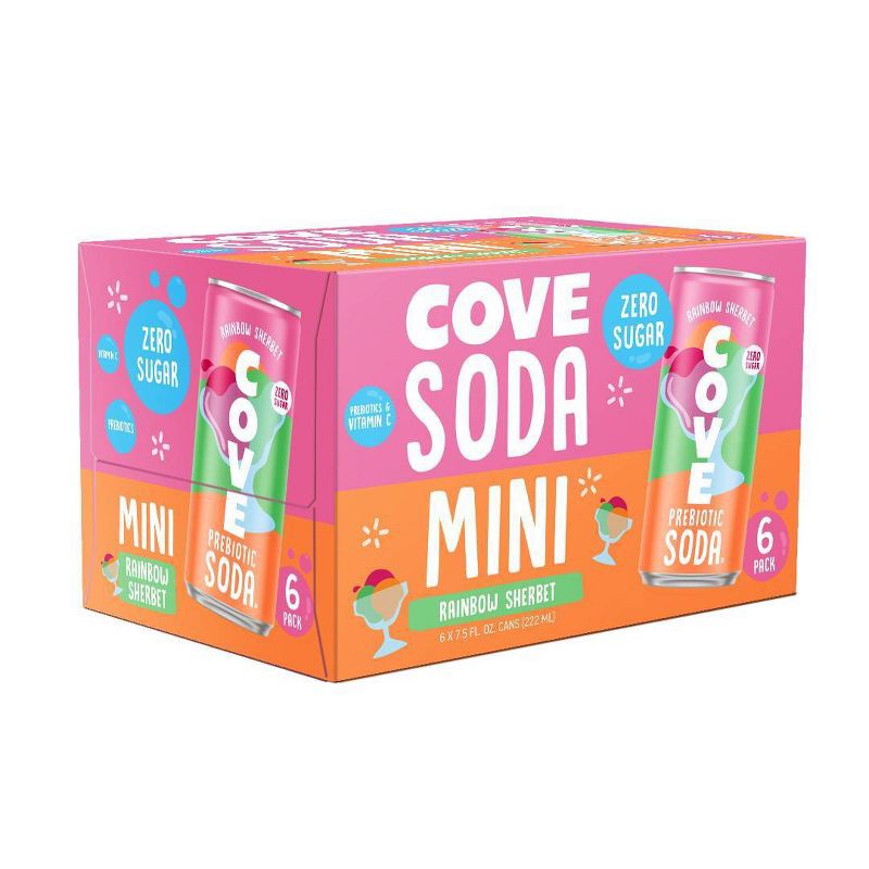 slide 1 of 2, Cove Rainbow Sherbert Soda - 6pk/7.5 fl oz Minis, 6 ct; 7.5 fl oz
