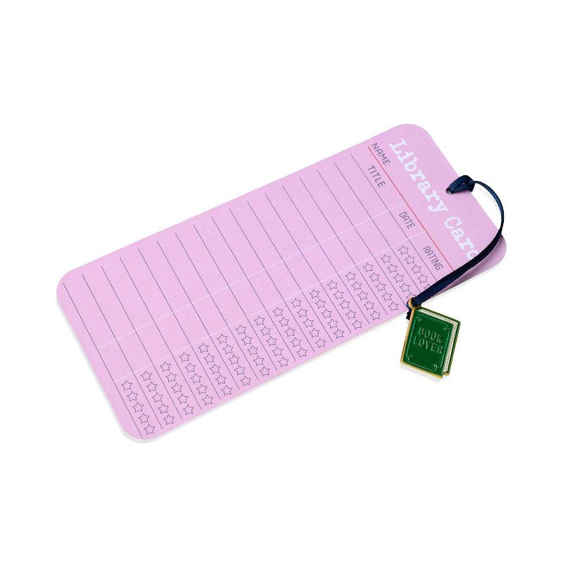 slide 5 of 6, DesignWorks Ink Library Card Bookmark, 1 ct