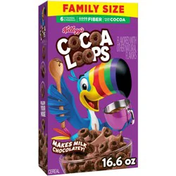 Kellogg's Froot Loops Cocoa Loops Family Size Breakfast Cereal - 16.6oz
