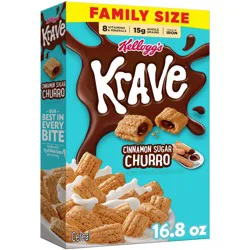 Kellogg's Krave Churro Family Size Breakfast Cereal - 16.8oz